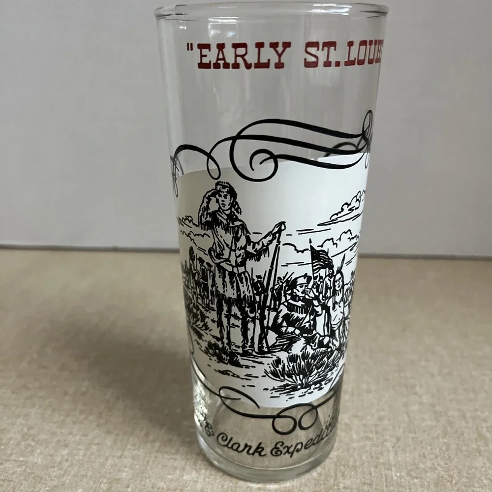 Lewis & Clark Expedition Glass Western History USA St Louis Frontier Exploring